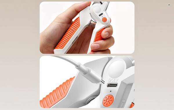 ROJECO RK97-06 Rechargeable Pet Nail Clipper with LED Light