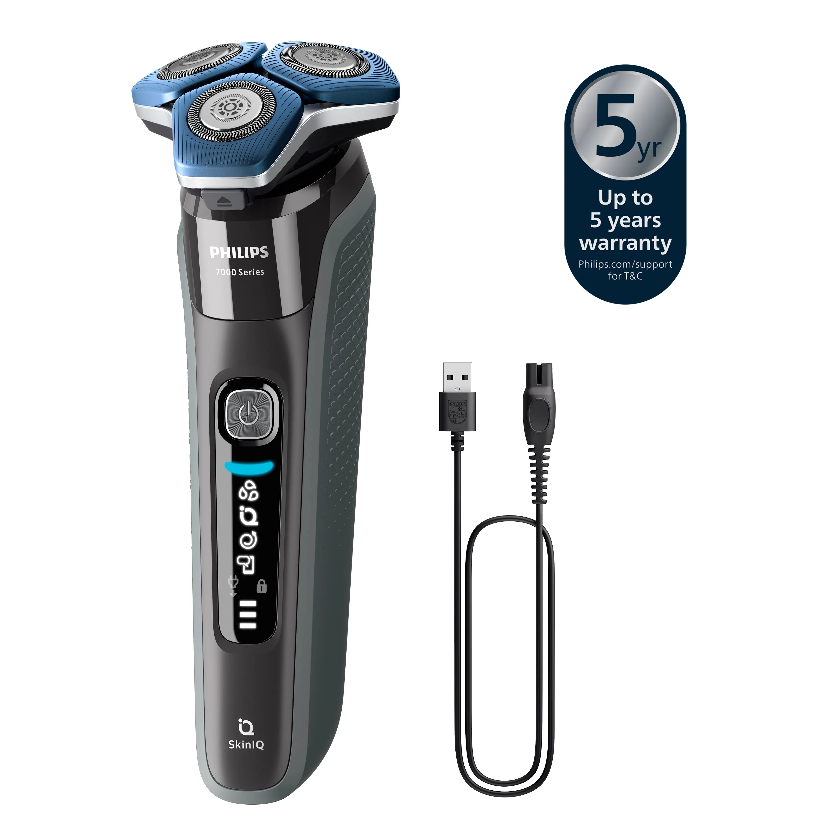 Philips Series 7000 S7887/58 Wet &amp; Dry -parranajokone, kromi