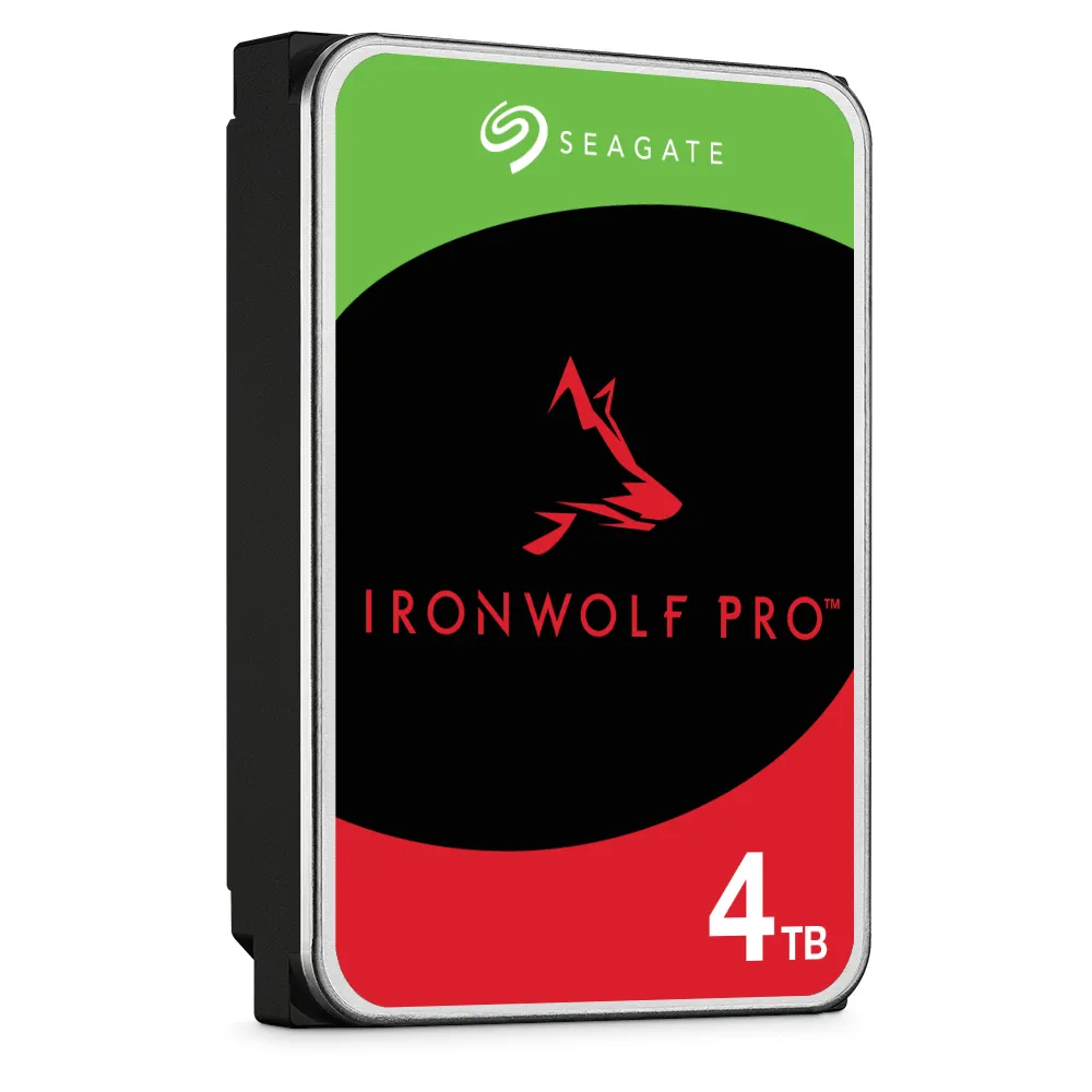 SEAGATE NAS HDD 4TB IronWolf 5400rpm 6Gb/s SATA 256MB cache 3.5inch 24x7 CMR for NAS and RAID rackmount systems BLK
