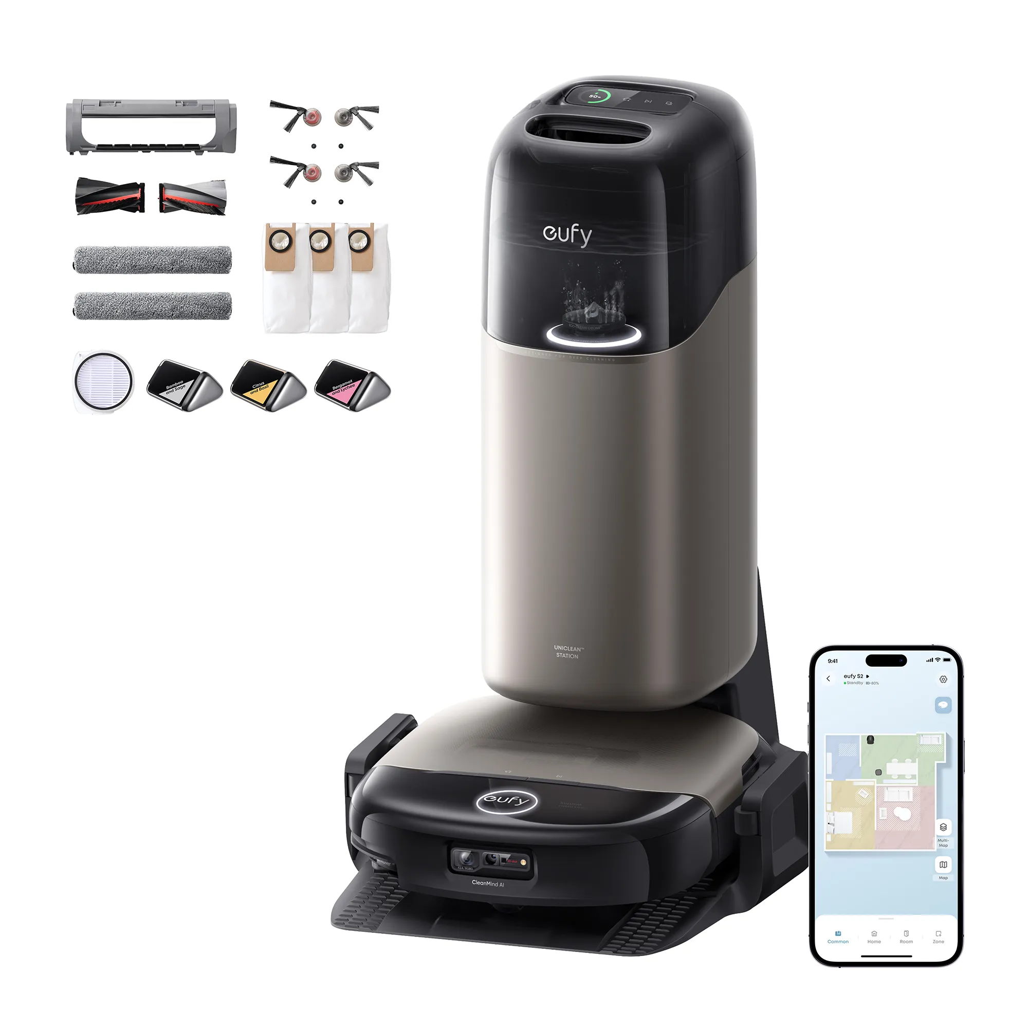 ANKER Eufy Omni S2 - robotdammsugare, svart