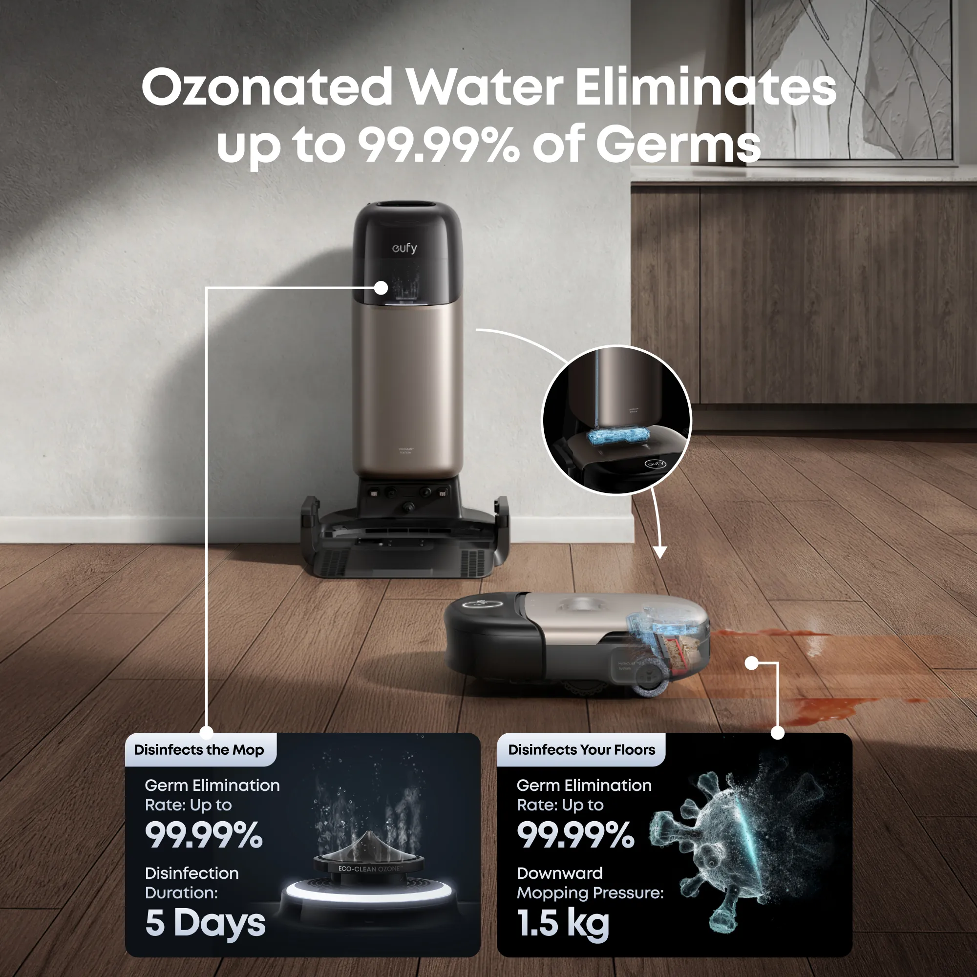 ANKER Eufy Omni S2 - robotdammsugare, svart