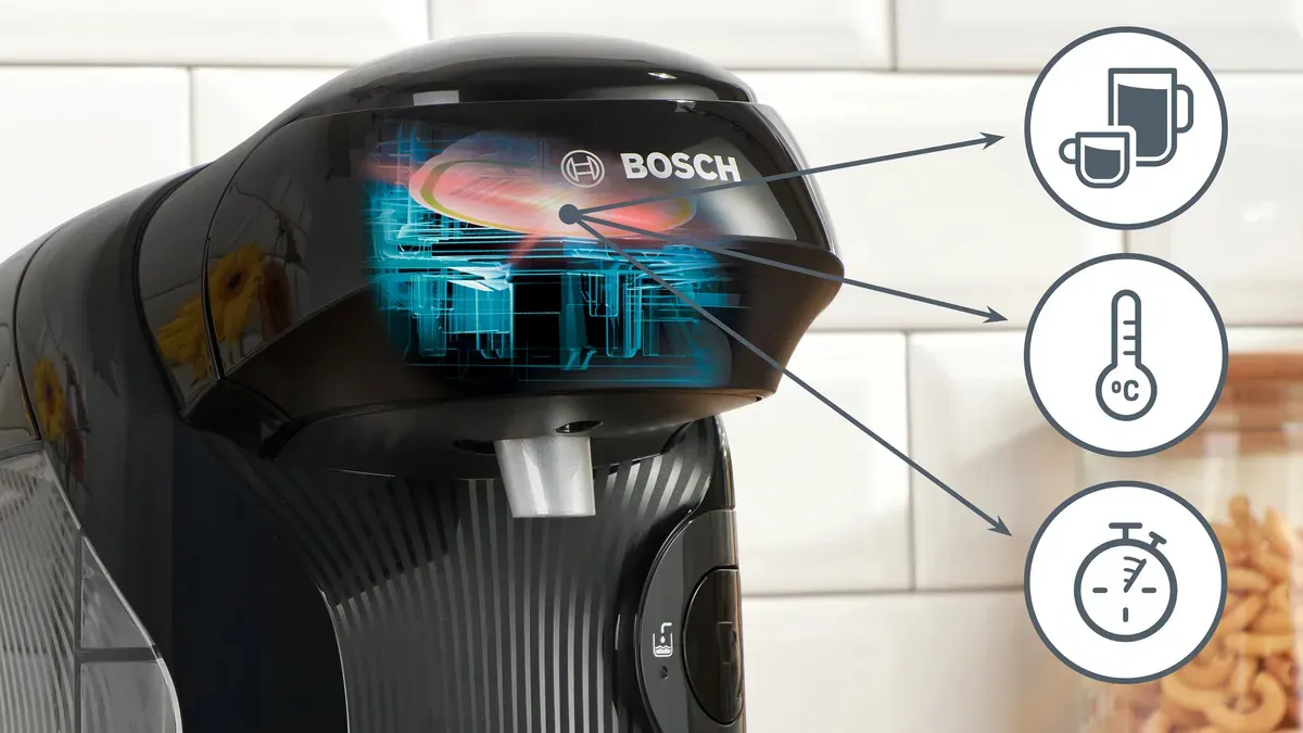 Bosch TASSIMO STYLE TAS112E -kapselikeitin, 0,7 l, musta