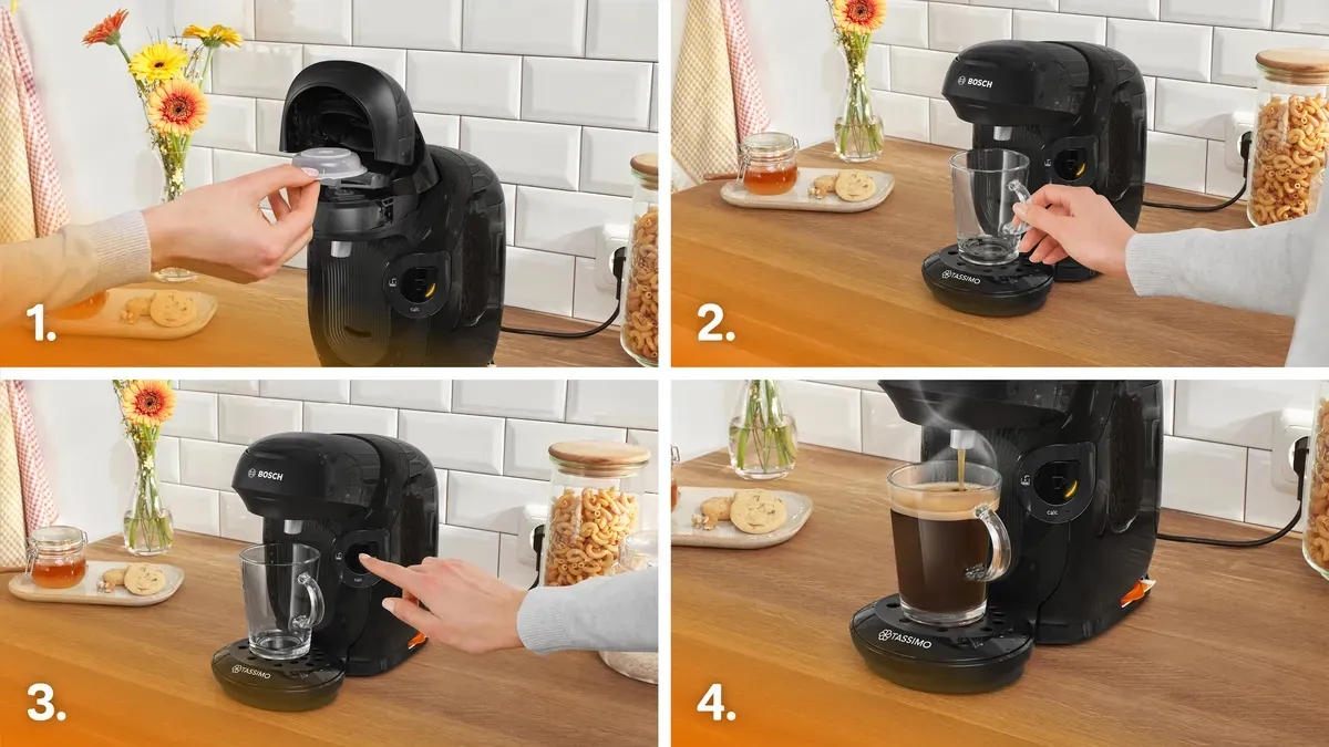 Bosch TASSIMO STYLE TAS112E -kapselikeitin, 0,7 l, musta
