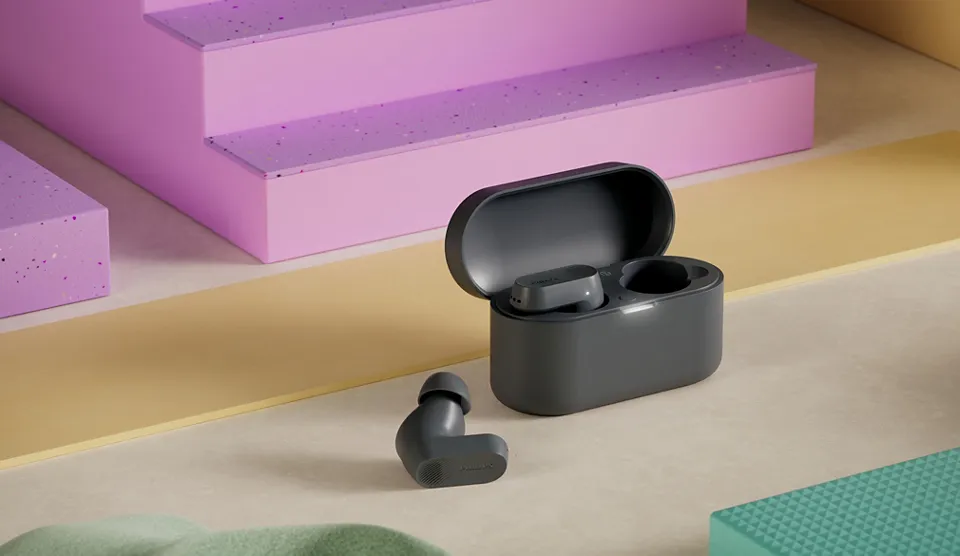 Philips TAT3509GY/00 Wireless Earbuds, Grey Philips TAT3509GY/00 Wireless Earbuds, Grey