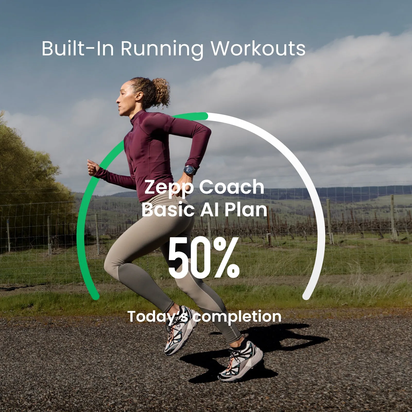 Amazfit Cheetah 2 Pro 48mm -urheilukello, musta