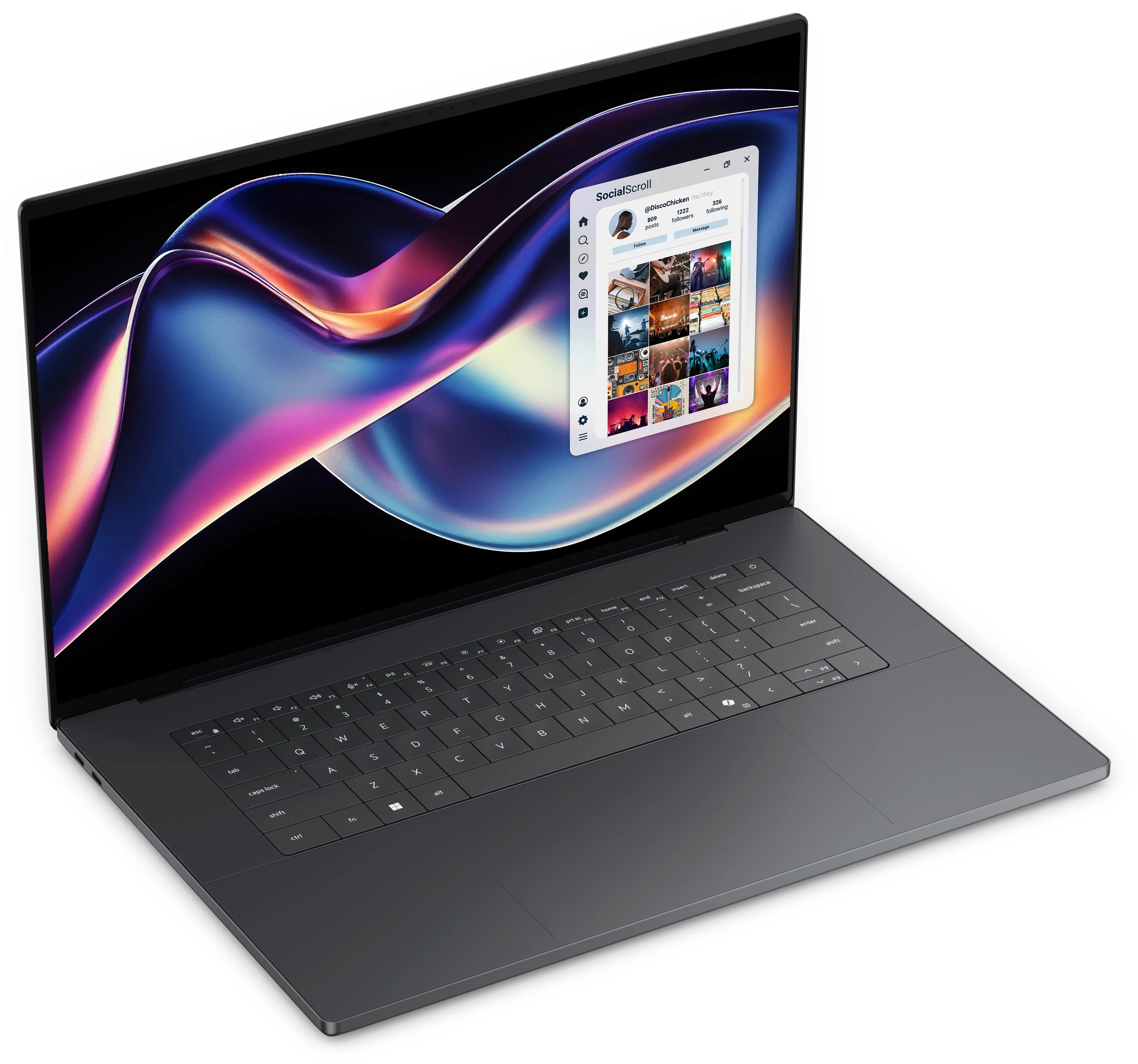 Dell XPS 16 16.0" Ultra X7 358H, 32 GB, 1 TB, Arc B390, Win 11 Pro - b&auml;rbar dator, grafit