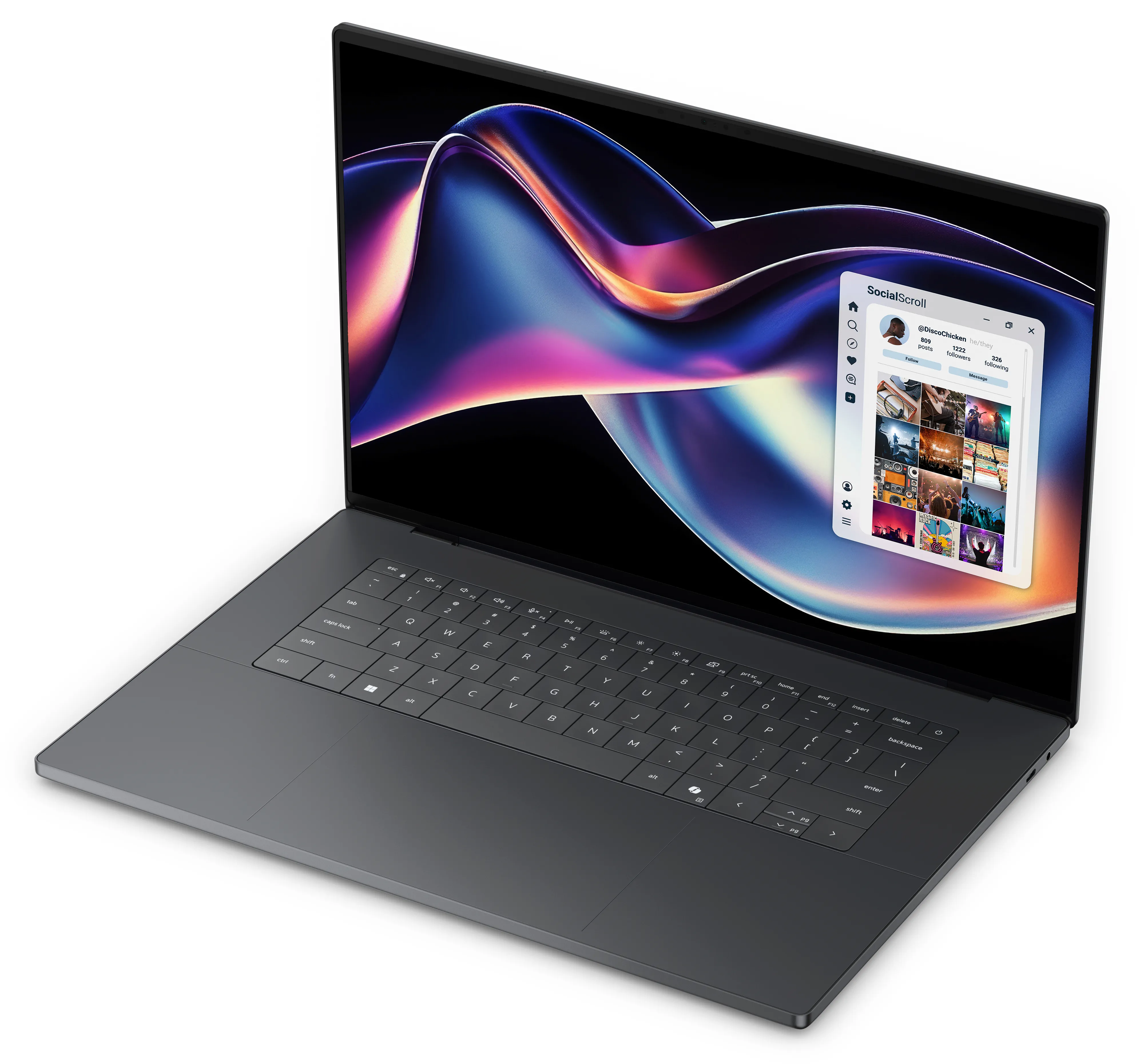 Dell XPS 16 16.0" Ultra X7 358H, 32 GB, 1 TB, Arc B390, Win 11 Pro - b&auml;rbar dator, grafit
