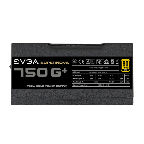 EVGA 750W SuperNOVA 750 G+ -virtal&auml;hde