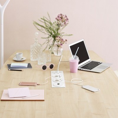 Powerdot Twin Dekorram i metall, Vit