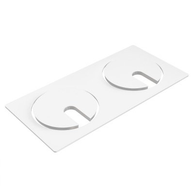 Powerdot Twin Dekorram i metall, Vit