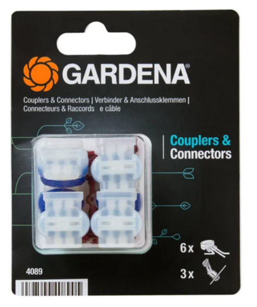 Gardena -robottileikkurin liittimet