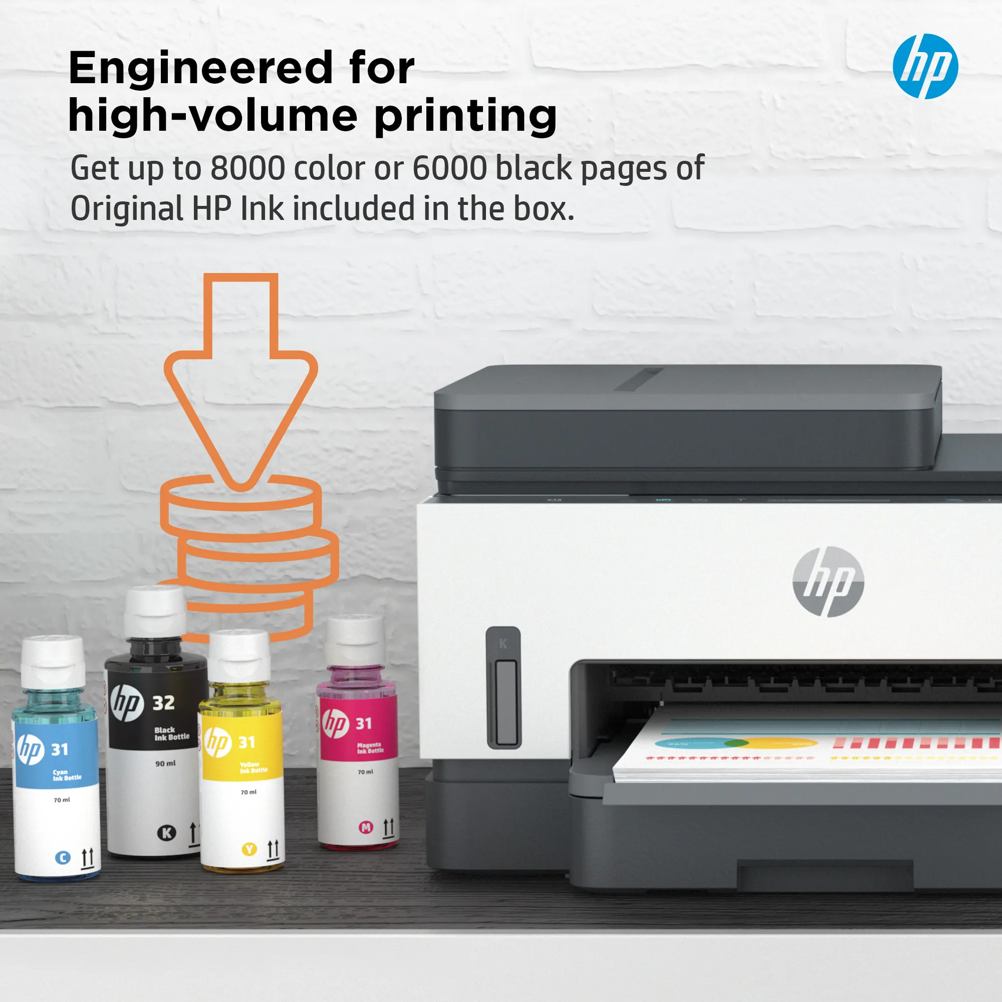 HP Smart Tank 7305 All-in-One A4 color 9ppm Print Scan Copy Light Basalt