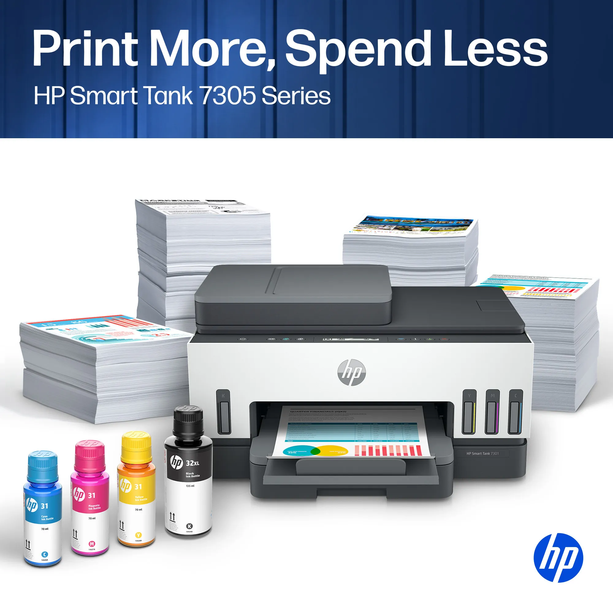 HP Smart Tank 7305 All-in-One A4 color 9ppm Print Scan Copy Light Basalt
