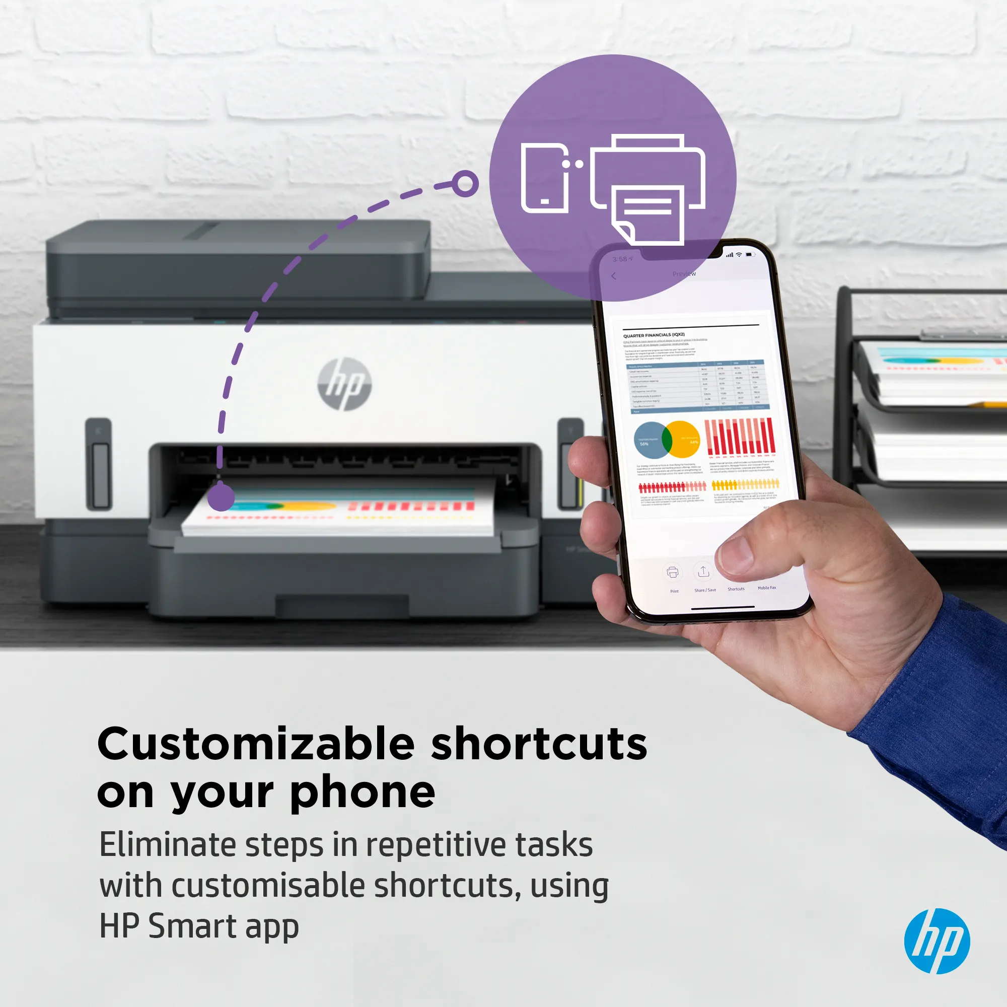 HP Smart Tank 7305 All-in-One A4 color 9ppm Print Scan Copy Light Basalt