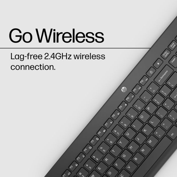 HP 230 Wireless Keyboard, Black - Nordic (Consumer)