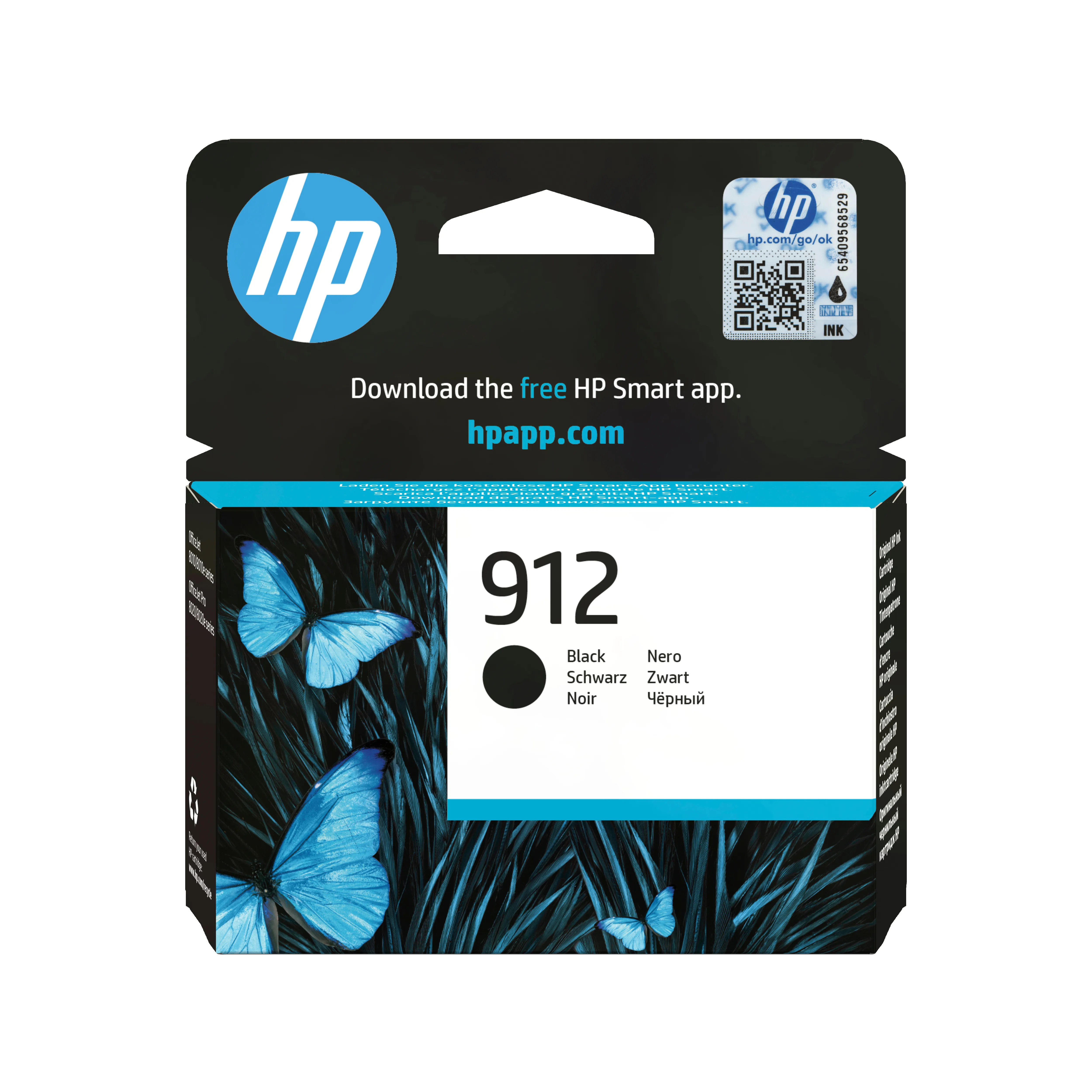 HP 912 - 8.29 ml - musta - alkuperäinen - mustepatruuna malleihin Officejet 8012, 8013, 8014, 8015, Officejet Pro 8022, 8024, 8025, 8035