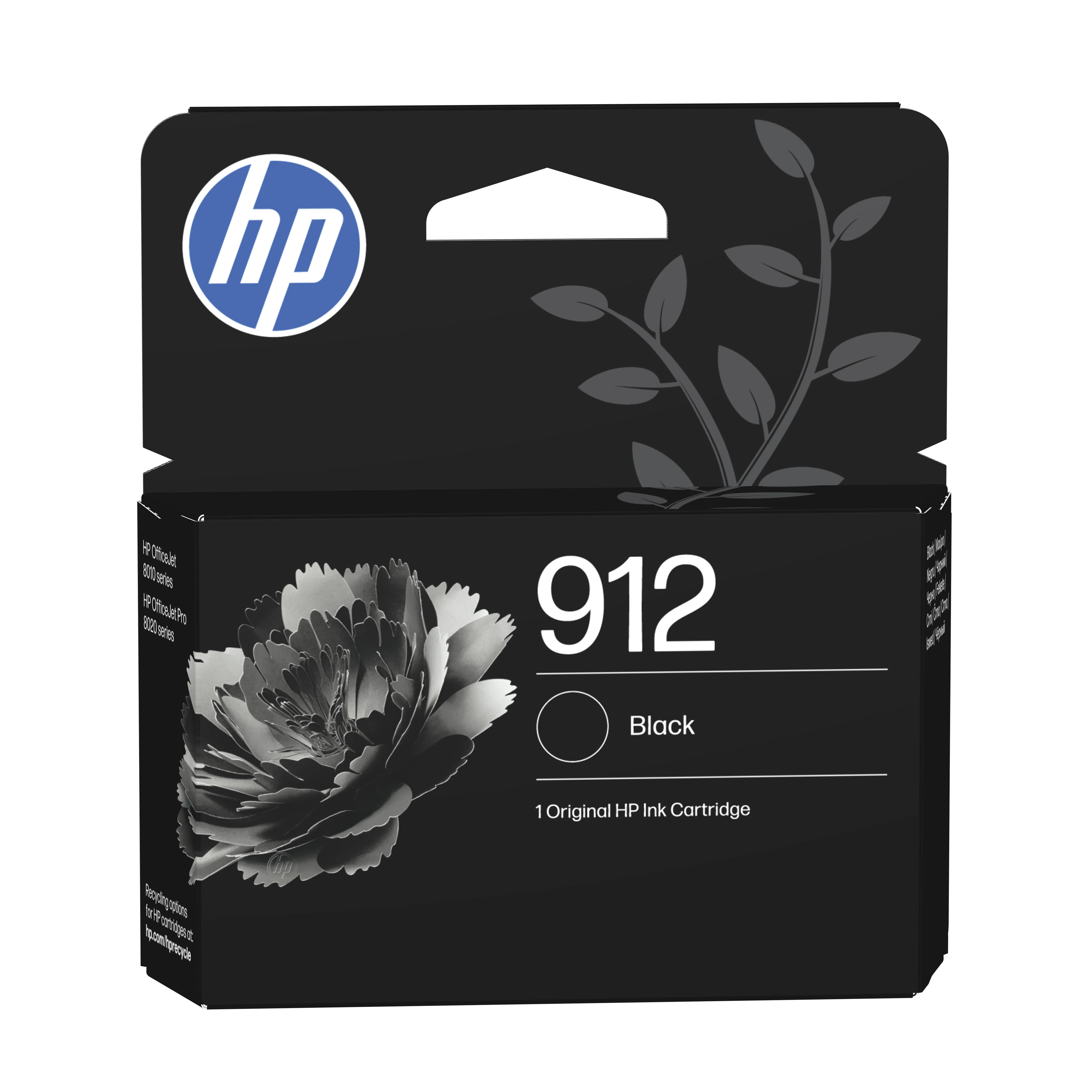 HP 912 bl&auml;ckpatron, 8.29 ml, svart