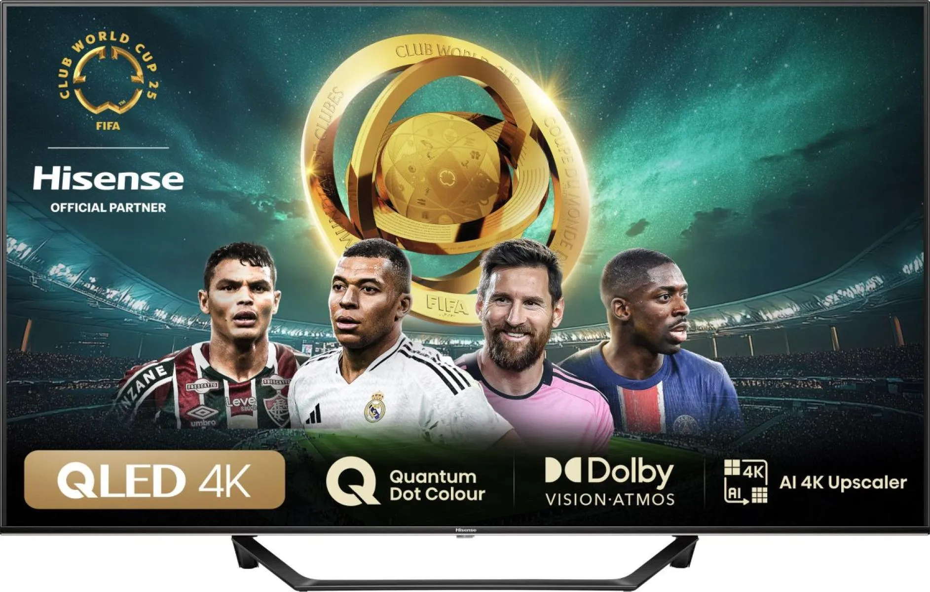 Hisense A7NQ 43" 4K QLED VIDAA TV, 60 Hz, HDR10+, harmaa