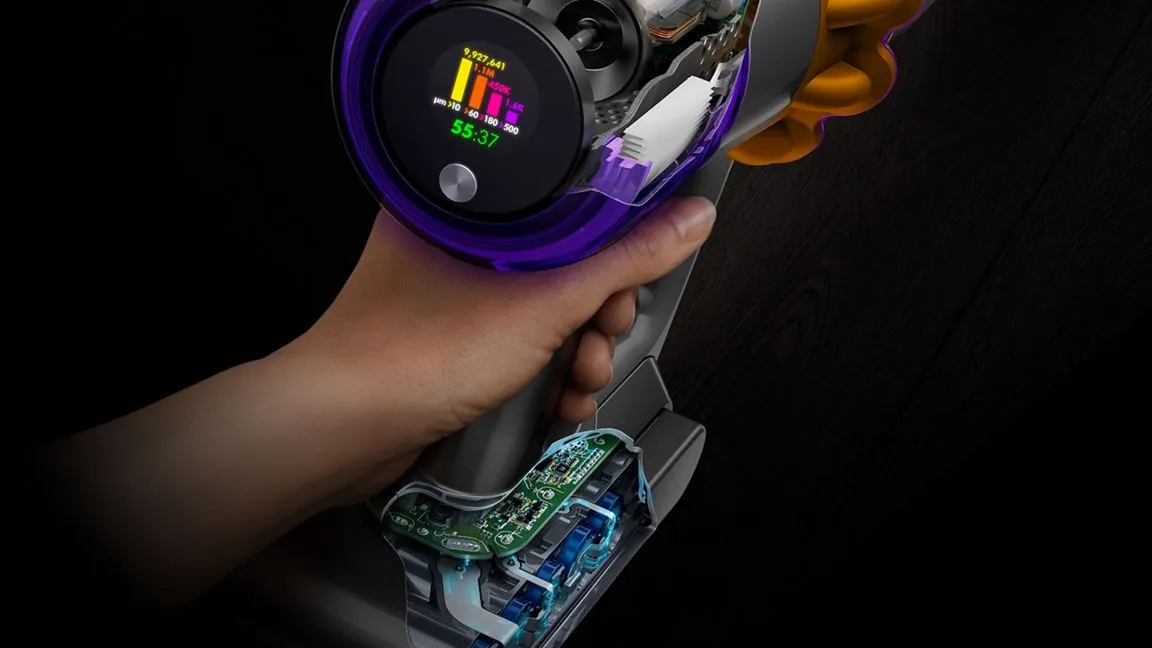 Dyson V15s Detect Submarine Cordless Wet and Dry Stick vacuum cleaner, Nickel and Yellow