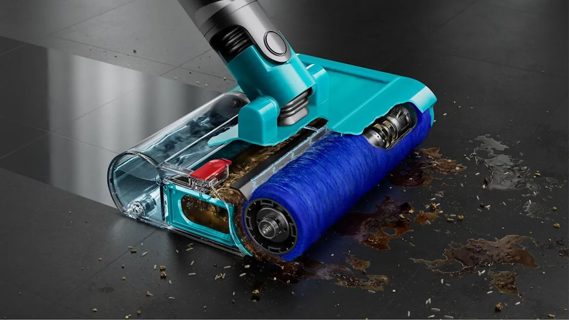 Dyson V15s Detect Submarine Cordless Wet and Dry Stick vacuum cleaner, Nickel and Yellow
