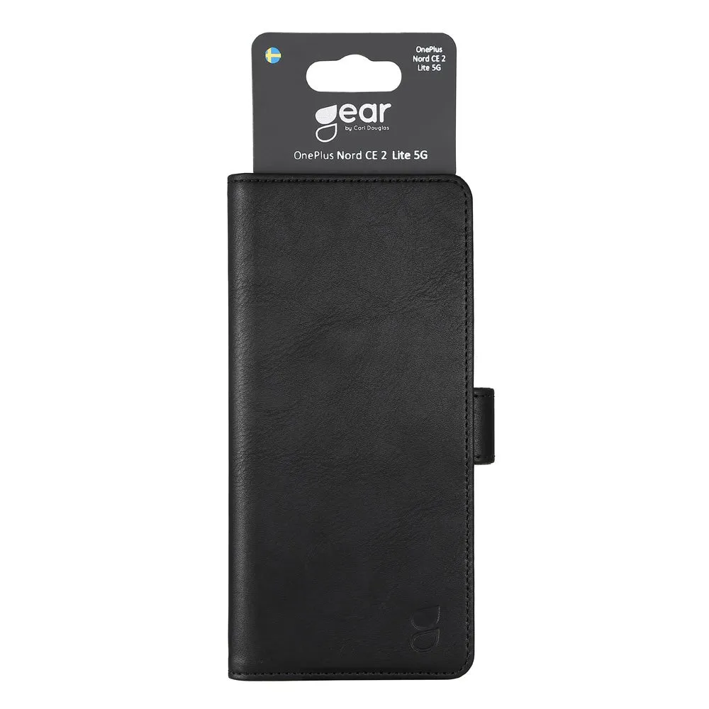 GEAR Wallet, OnePlus Nord CE 2 Lite - pl&aring;nboksfodral, Svart
