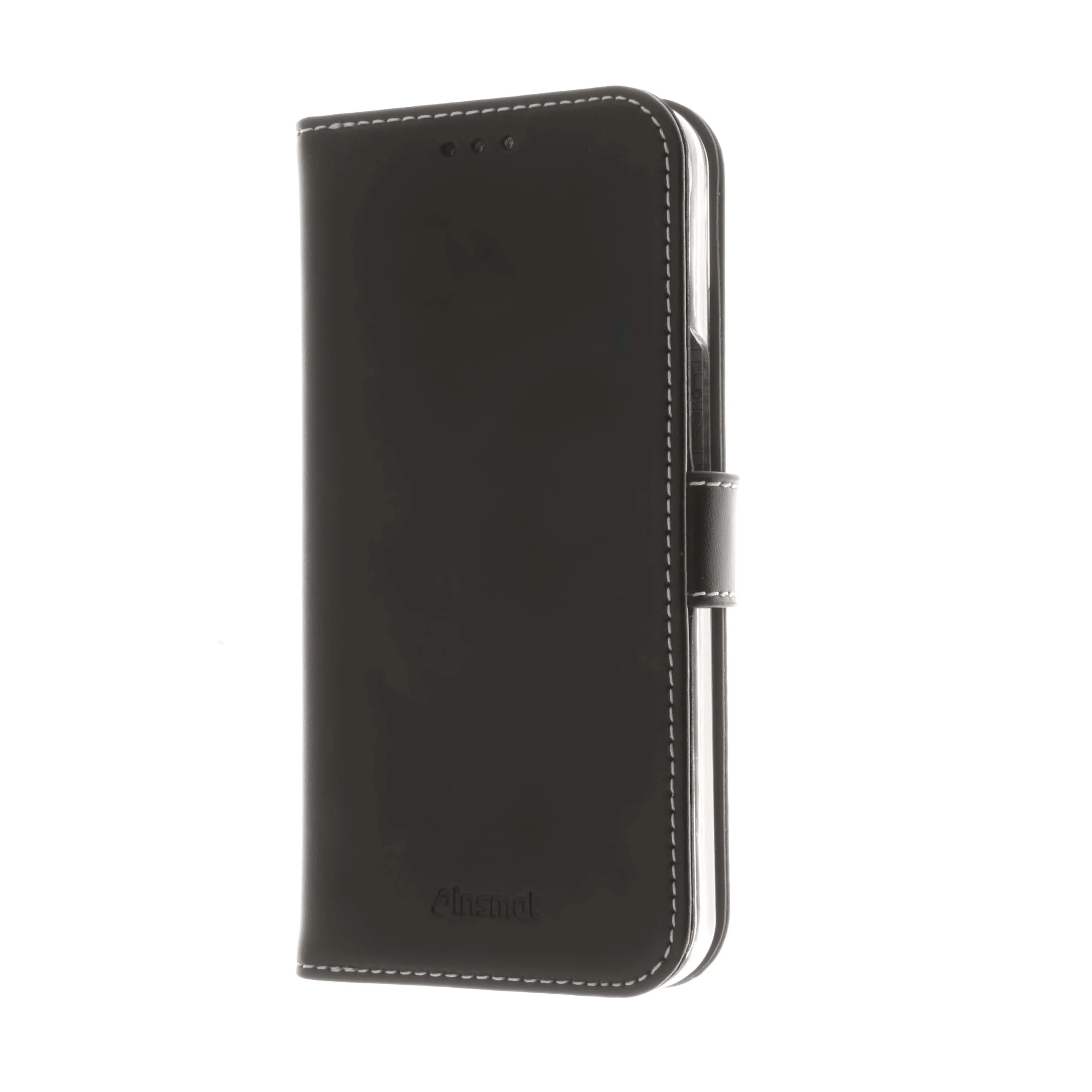 Insmat Flip Case, iPhone 13 mini - Wallet Case, Black