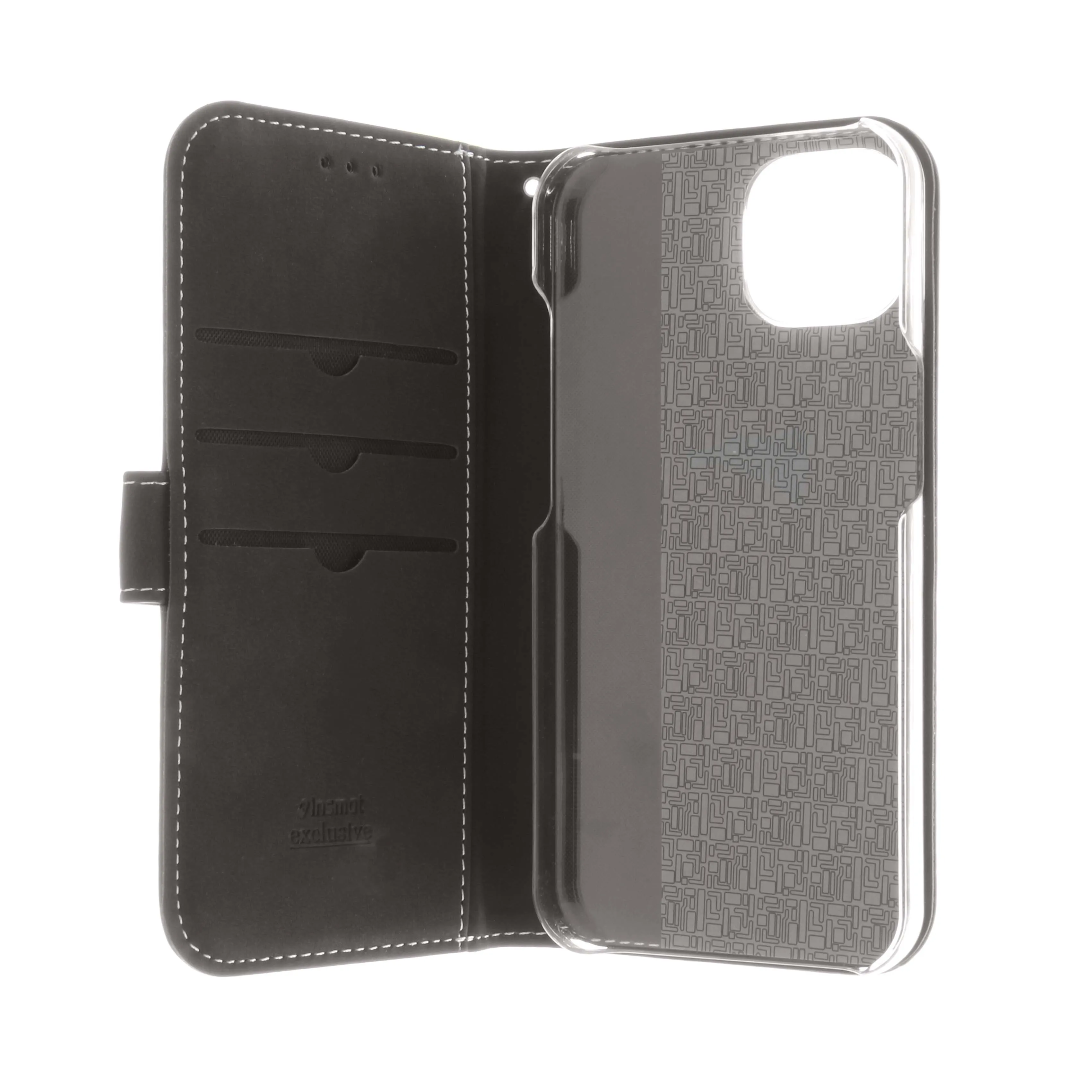 Insmat Flip Case, iPhone 13 mini - Wallet Case, Black