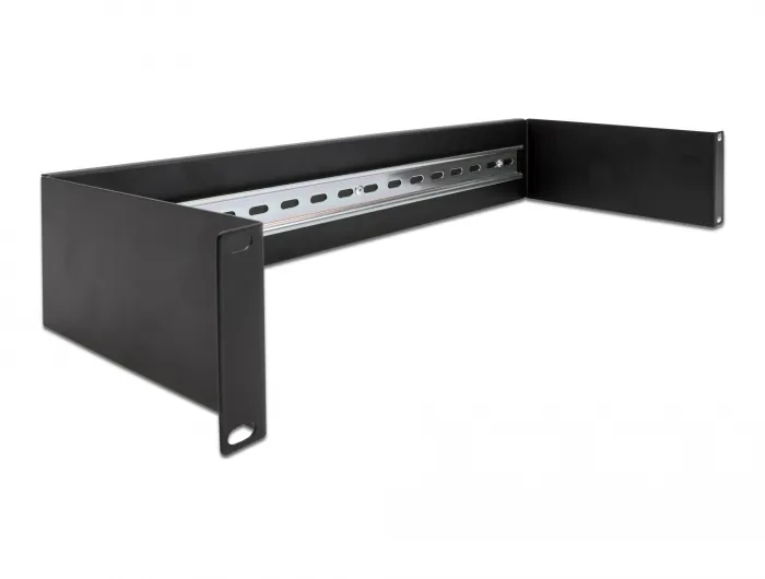 19? DIN rail Panel 2U black