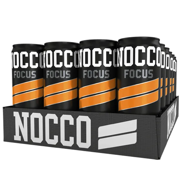 NOCCO FOCUS Black Orange -energiajuoma 330 ml 24-pack
