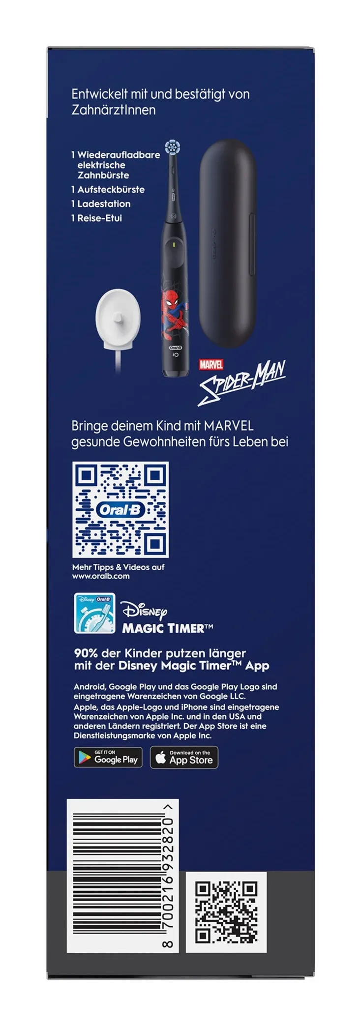 Oral-B iO Kids Electric Toothbrush, Marvel Spider-Man