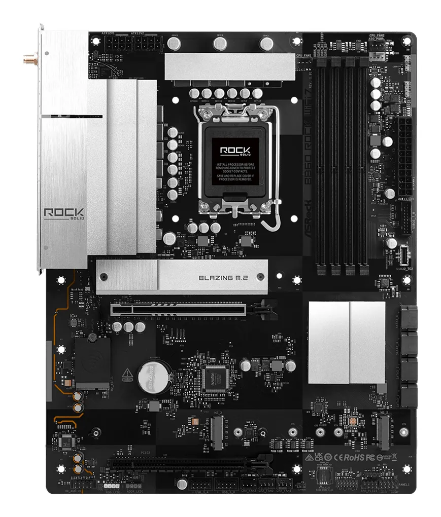 ASRock B860 Rock WiFi 7 LGA1851 ATX Motherboard