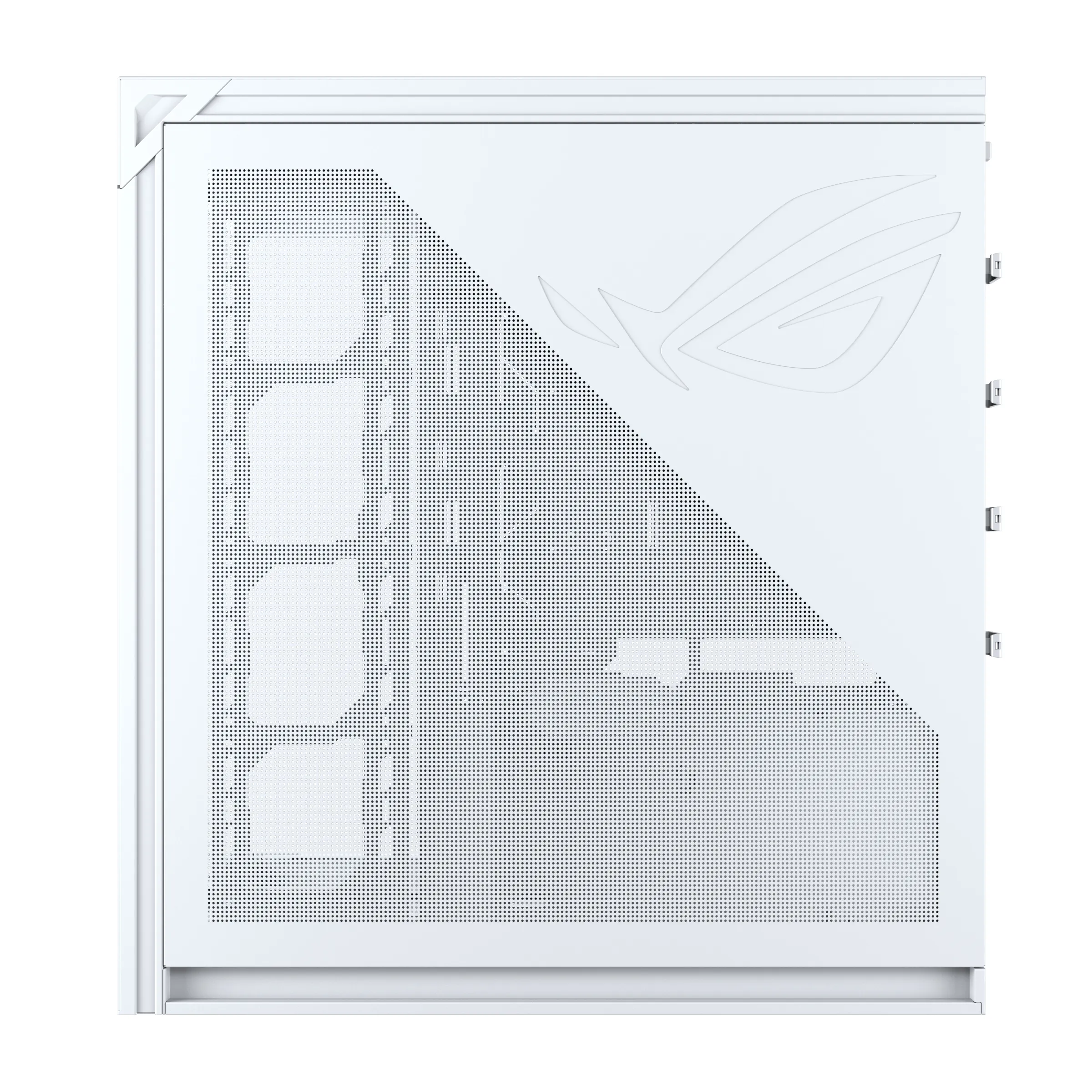 ASUS ROG Cronox ARGB White Edition Midi-Tower Case with window, with RGB lighting, White