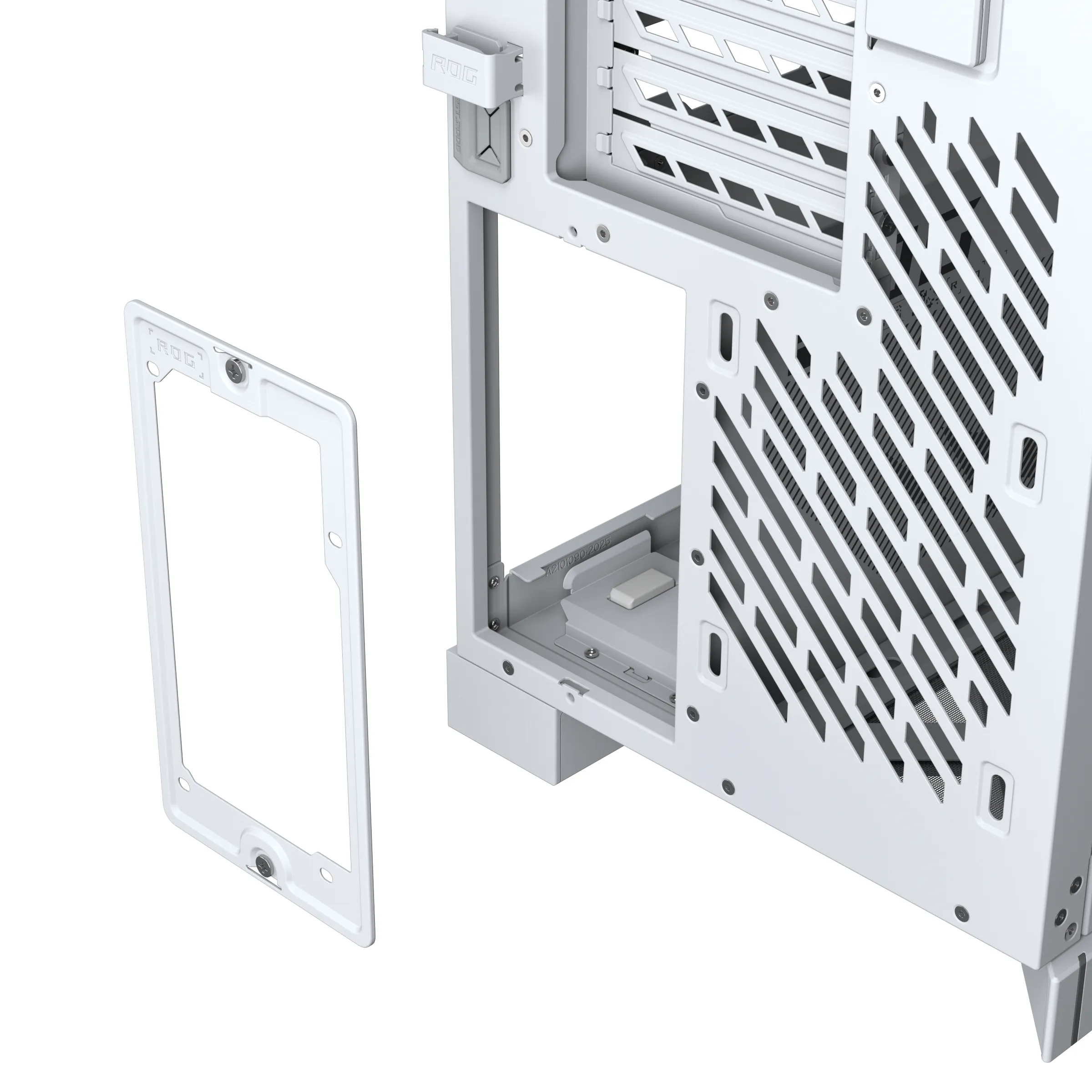 ASUS ROG Cronox ARGB White Edition Midi-Tower Case with window, with RGB lighting, White