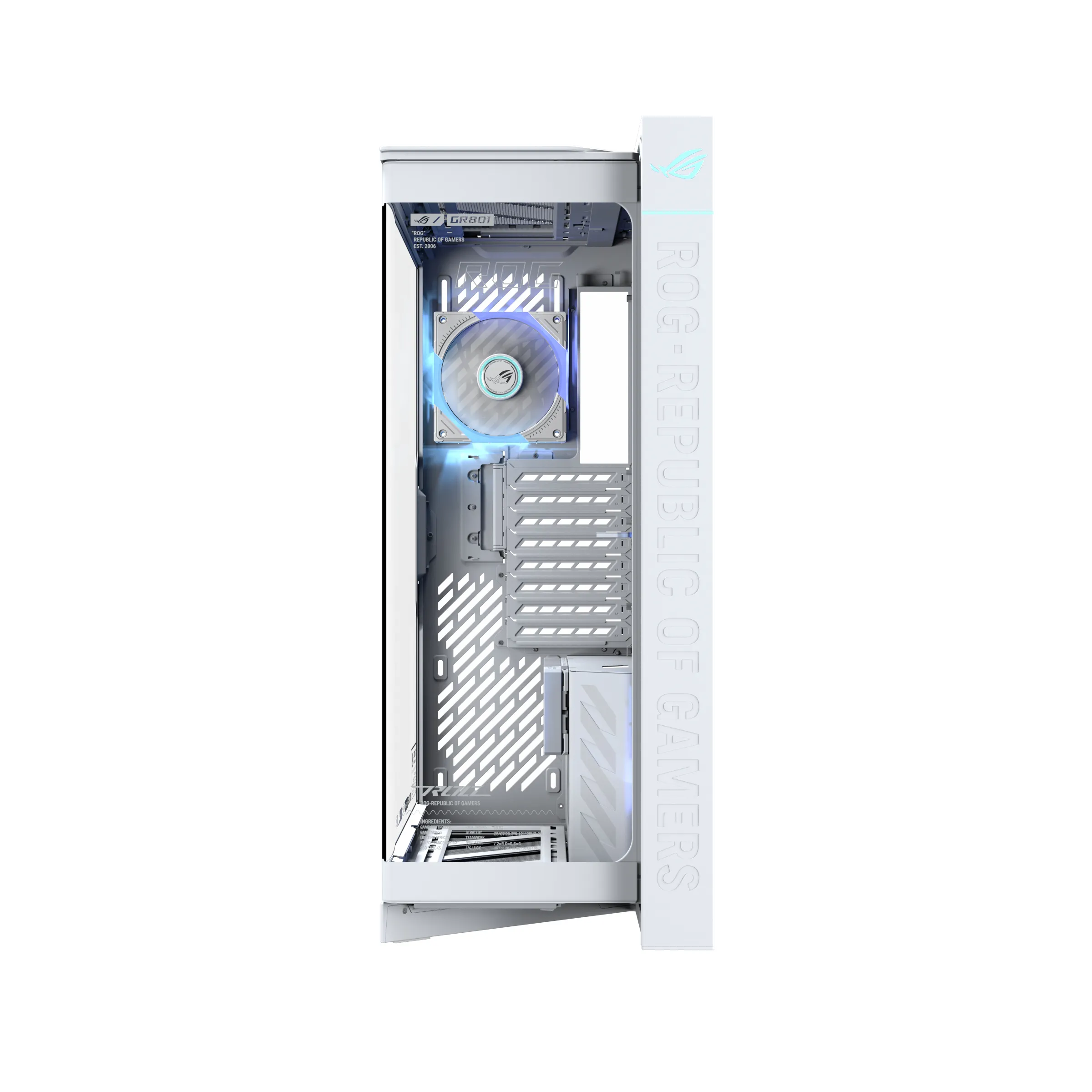 ASUS ROG Cronox ARGB White Edition Midi-Tower Case with window, with RGB lighting, White