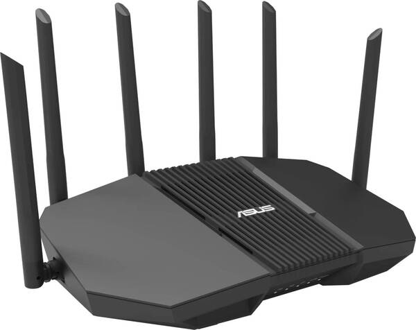 Asus RT-BE90U -reititin, Wi-Fi 7, BE9400, Tri-band, 2,5G WAN -portilla, musta