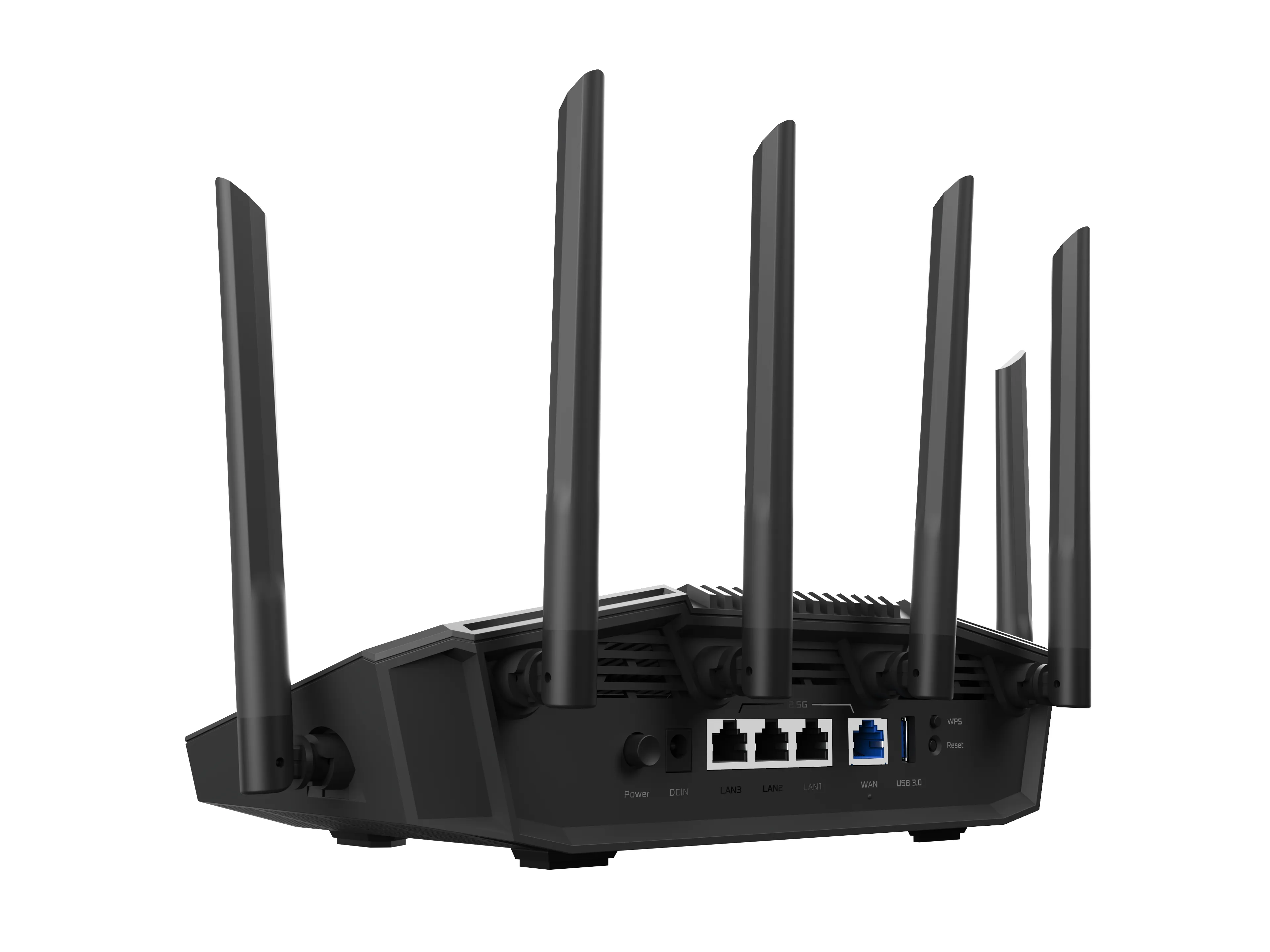 Asus RT-BE90U router, Wi-Fi 7, BE9400, Tri-band, med 2,5G WAN, svart