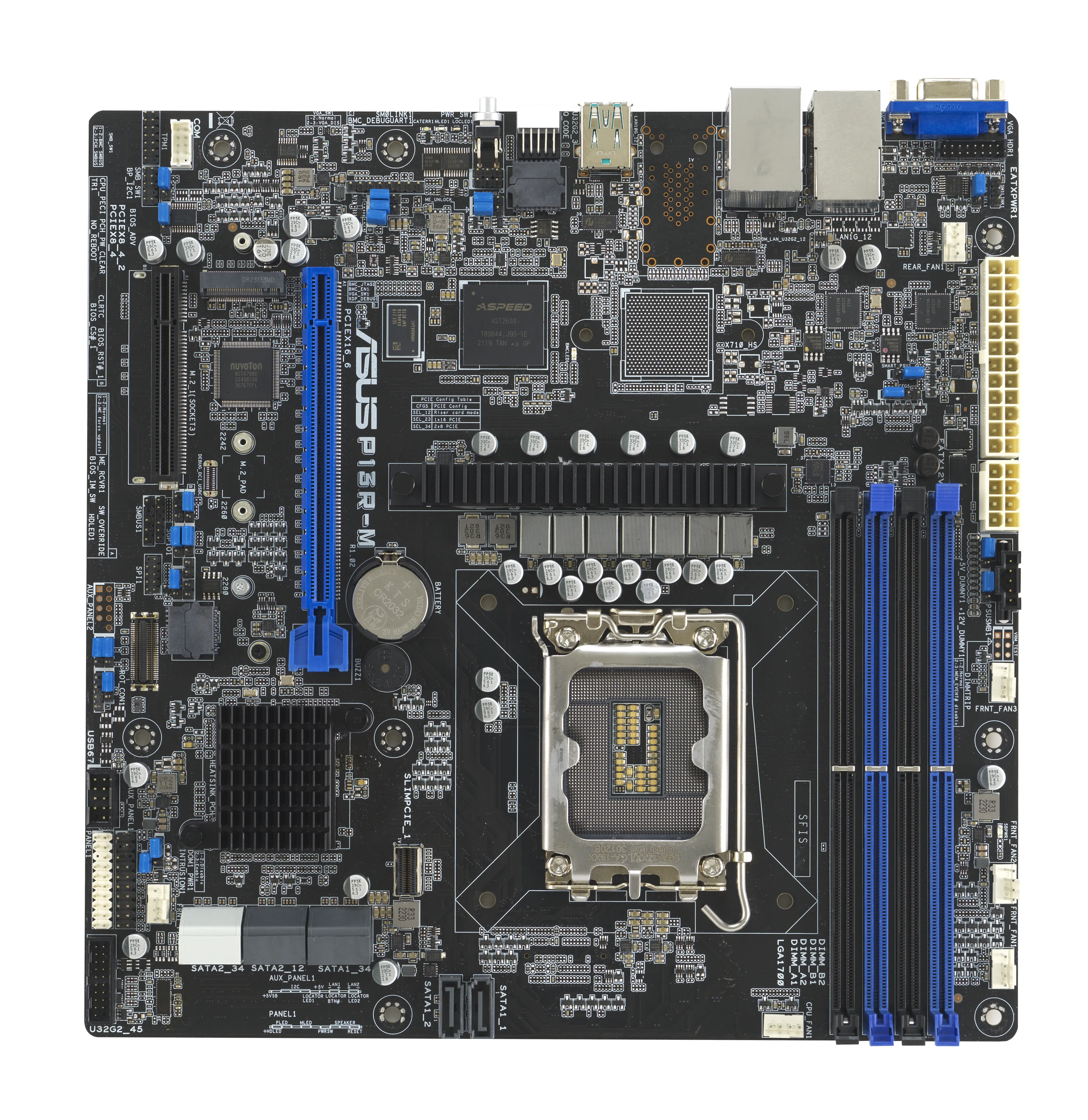 Asus P13R-M C262 DDR5 LGA 1700 mATX Motherboard