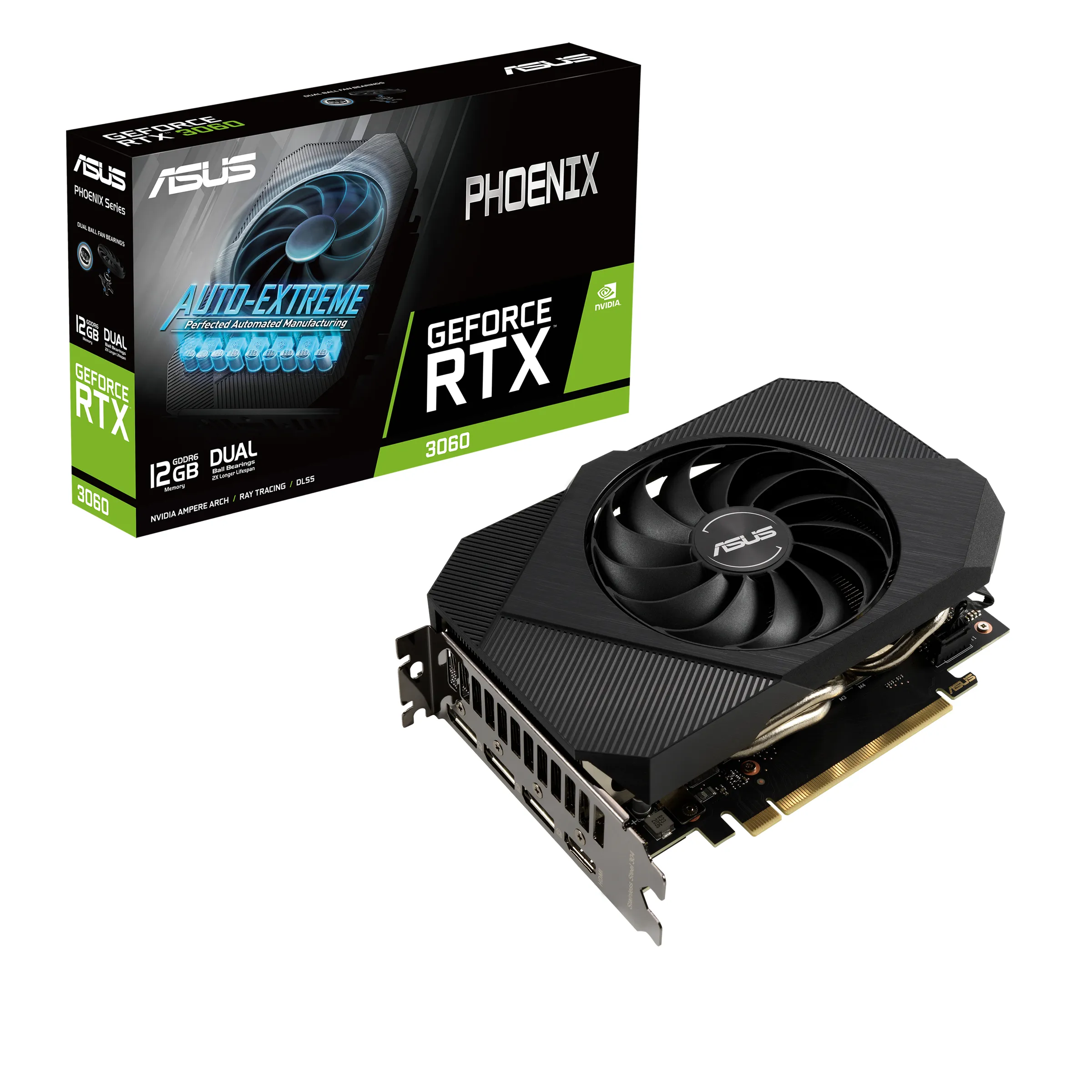 Asus GeForce RTX 3060 Phoenix V2 12 GB (LHR) - Grafikkort