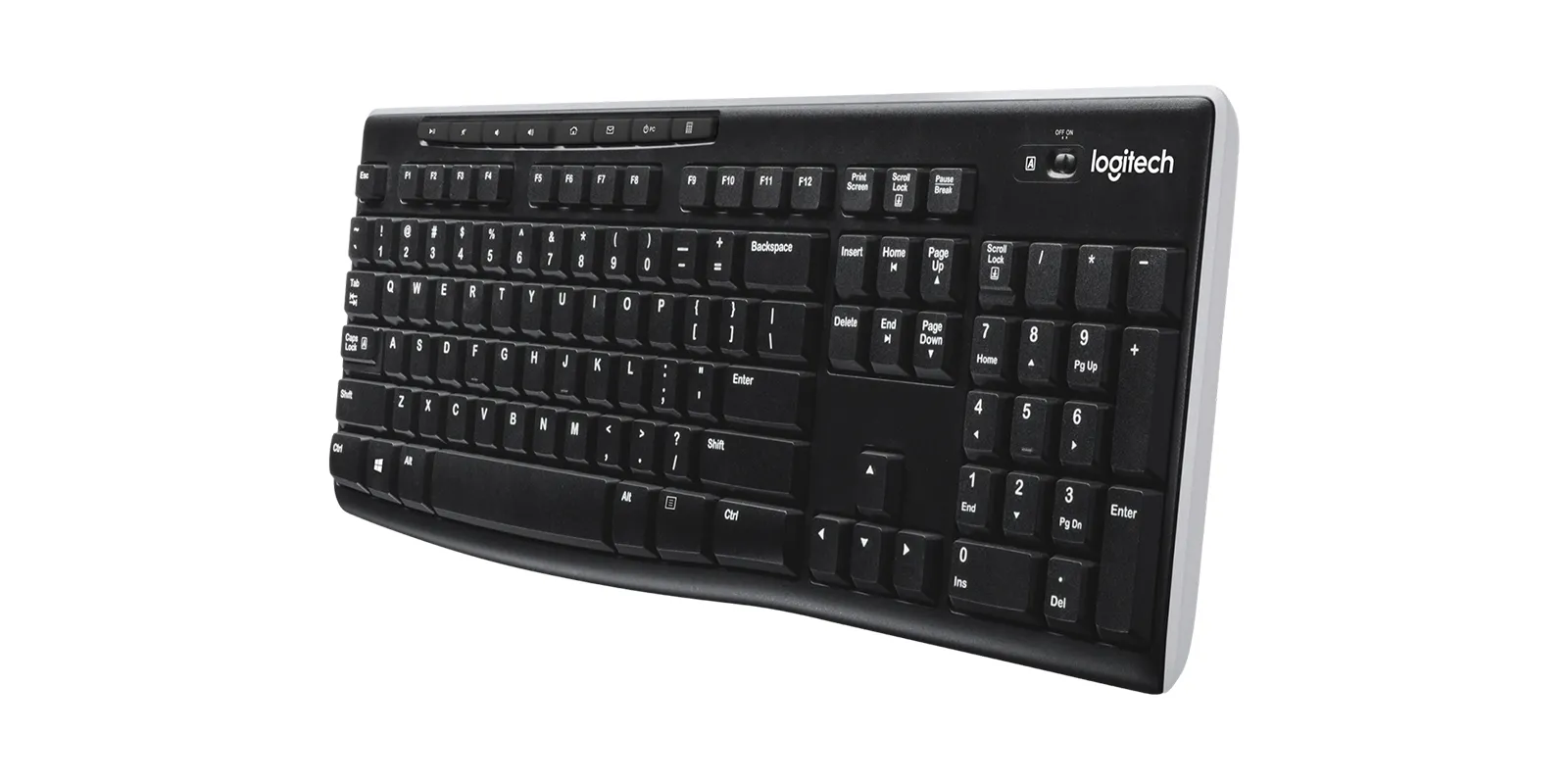 Logitech K270 -langaton n&auml;pp&auml;imist&ouml;, musta