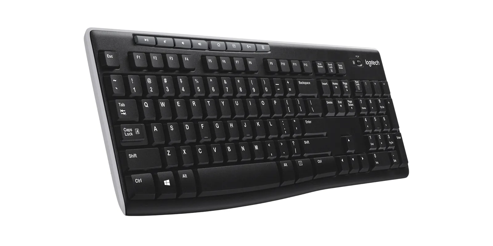 Logitech K270 -langaton näppäimistö, musta