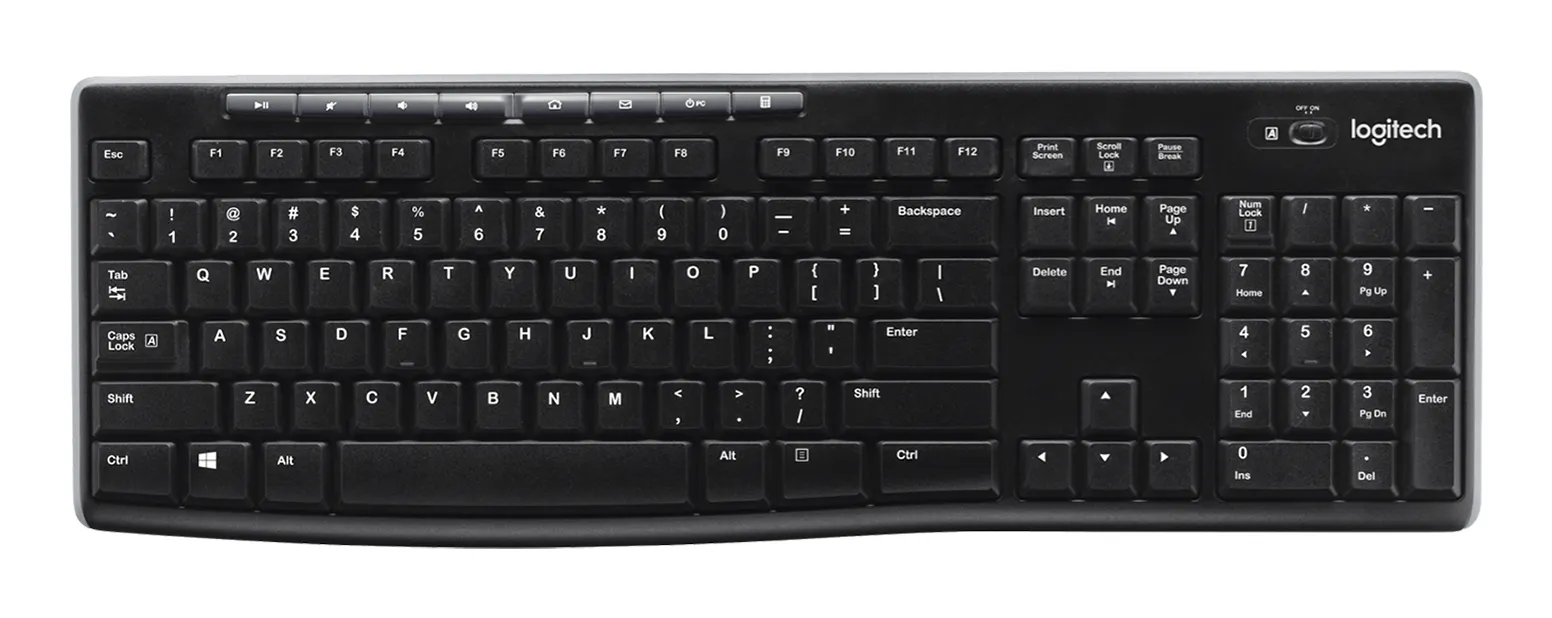 Logitech K270 -langaton n&auml;pp&auml;imist&ouml;, musta