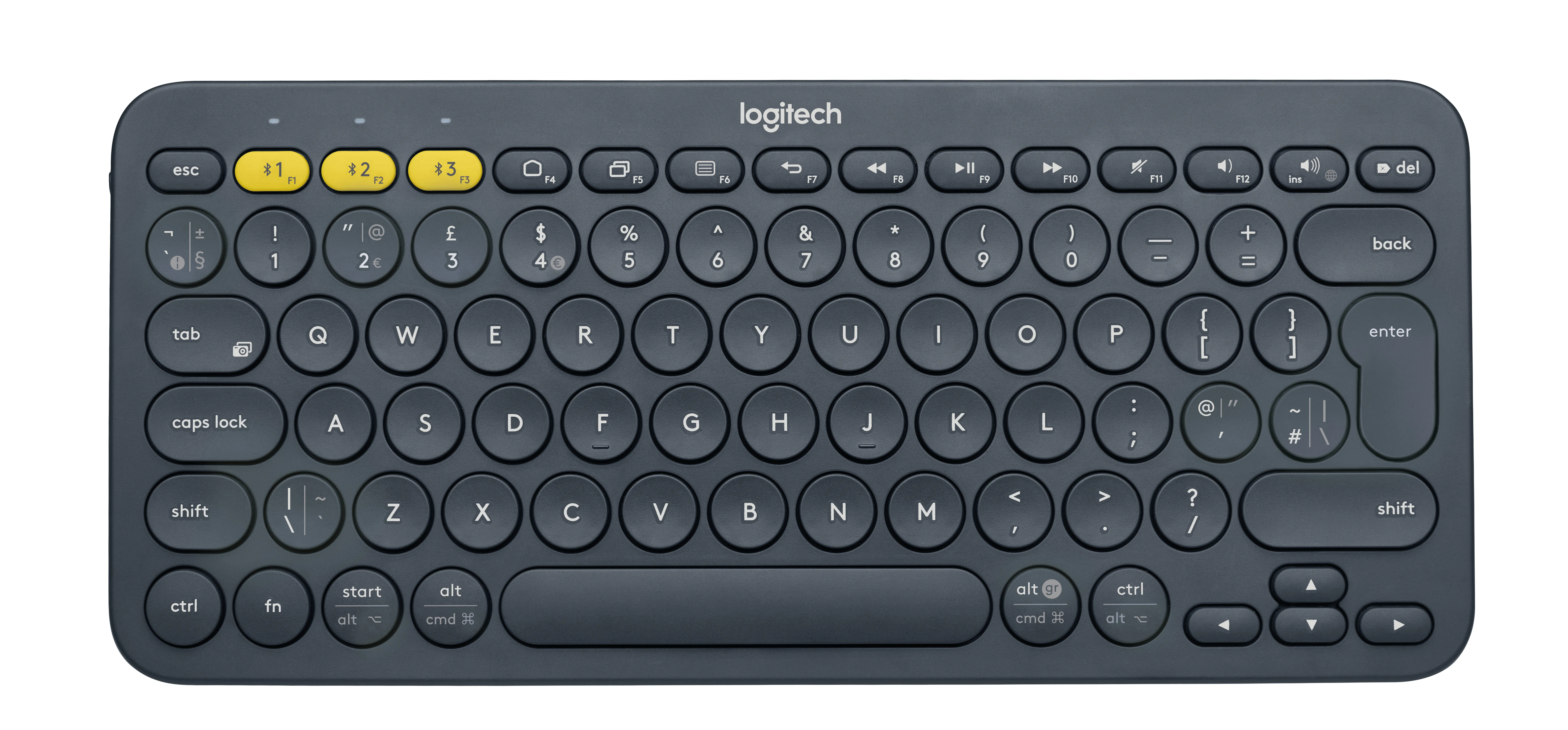 Logitech K380 Multi-Device Bluetooth -langaton n&auml;pp&auml;imist&ouml;, grafiitti