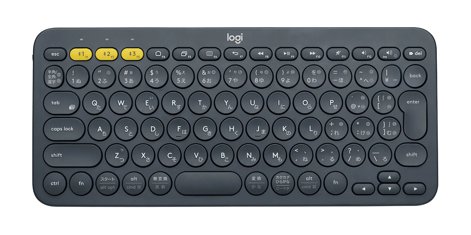 Logitech K380 Multi-Device Bluetooth -langaton n&auml;pp&auml;imist&ouml;, grafiitti