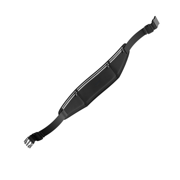 Spello Running Belt | 3 Stretchy Pockets | Black | Water-resistant | Anti-slip Design
