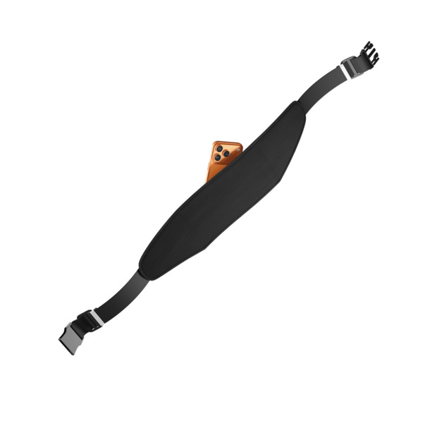 Spello Running Belt | 3 Stretchy Pockets | Black | Water-resistant | Anti-slip Design