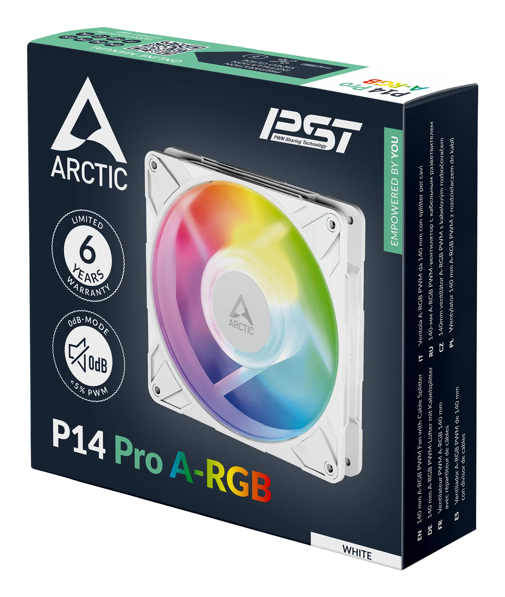 Arctic P14 Pro A-RGB 140mm - case fan, White