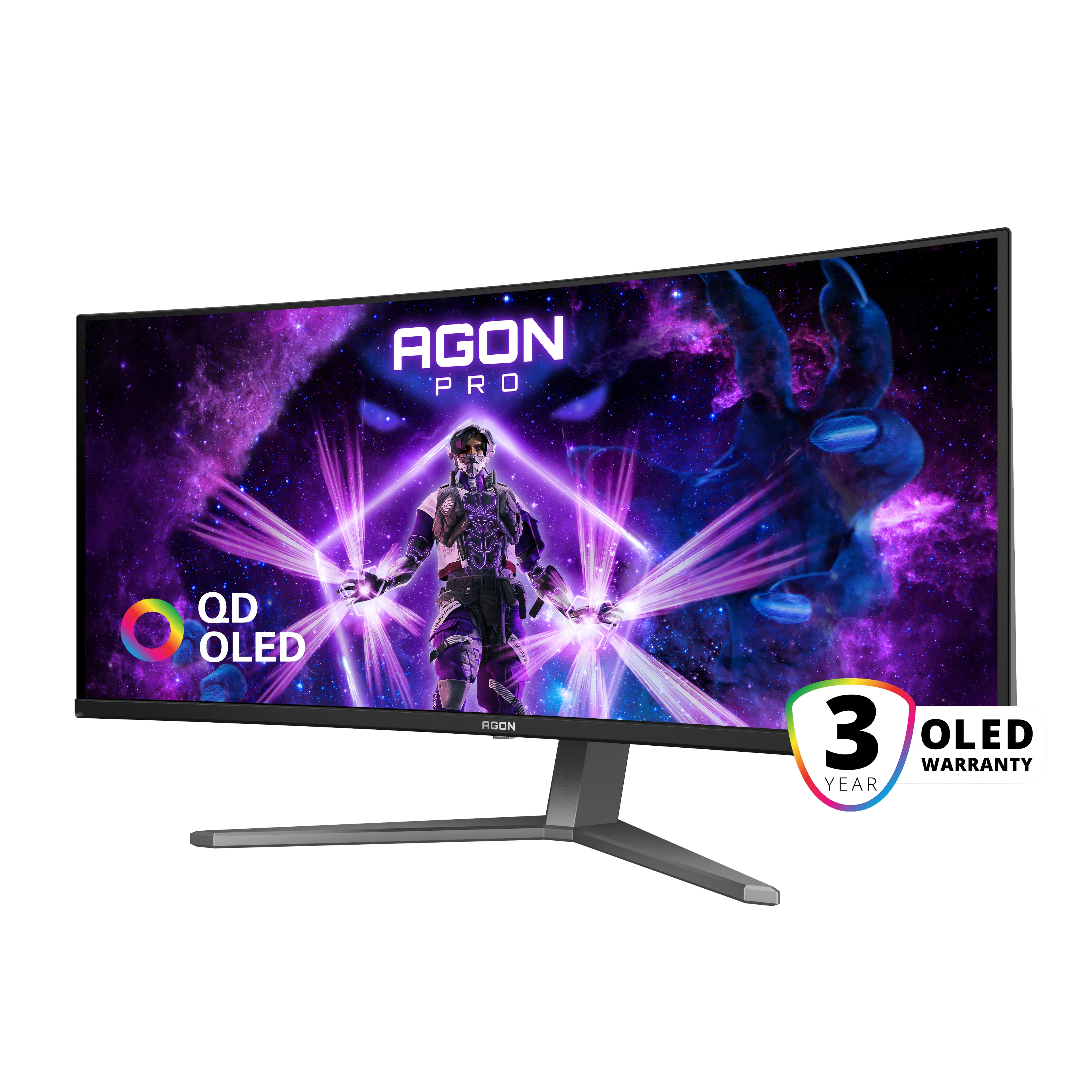 AOC AGON AG346UCD 34" WQHD, QD-OLED Curved Gaming Monitor with USB-C hub