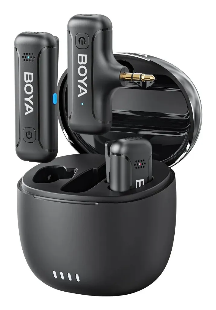 BOYA Wireless  2.4GHz Microphone x2 BY-WM3T-M2 3.5mm TRS - Charging Case