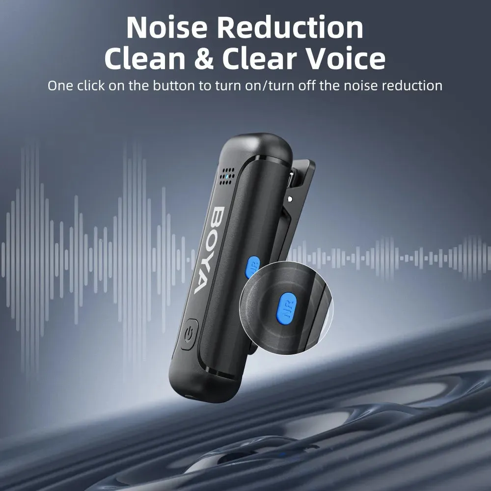 BOYA Wireless  2.4GHz Microphone x2 BY-WM3T-D2 Lightning - Charging Case