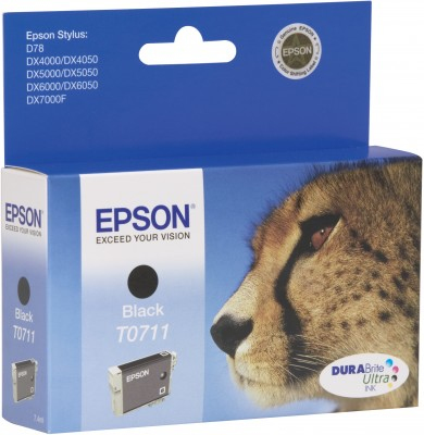 EPSON T0711 BLACK INK  CART. BL